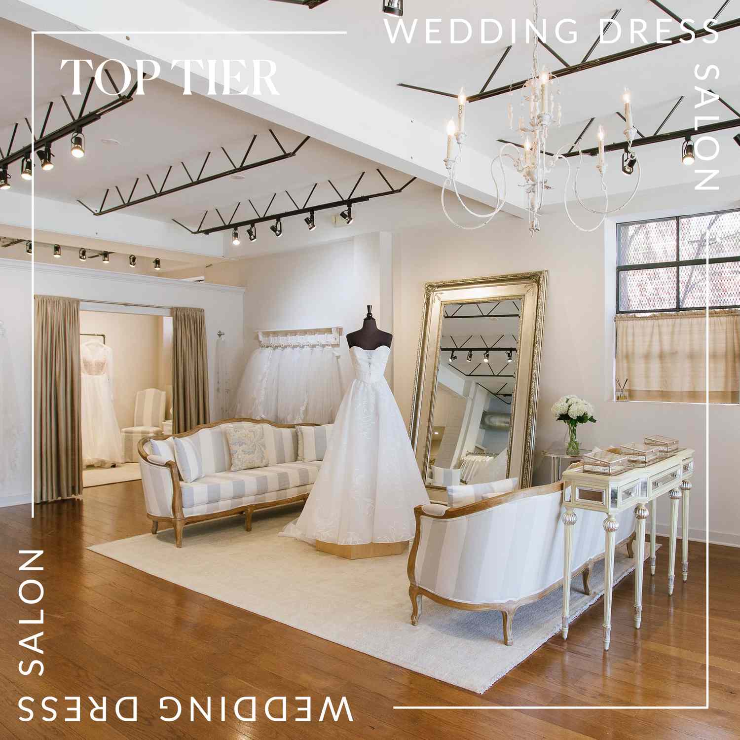 Private bridal lounge preparation area